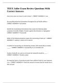 TEEX Jailer Exam Review Questions With Correct Answers&period;