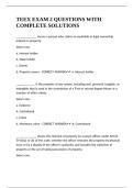 TEEX EXAM 2 QUESTIONS WITH COMPLETE SOLUTIONS 