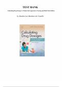 Calculating Drug Dosages &lpar;3rd Edition&comma; Sandra Luz Martinez de Castillo&rpar; &ndash; Complete Test Bank Chapters 1&ndash;21