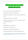 MH 701 Safety Quiz 3 Exam 2026 Questions and Answers