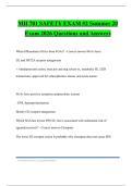MH 701 SAFETY EXAM &num;2 Summer 20 Exam 2026 Questions and Answers