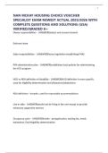 NAN MCKAY HOUSING CHOICE VOUCHER SPECIALIST EXAM NEWEST ACTUAL 2025&sol;2026 WITH COMPLETE QUESTIONS AND SOLUTIONS &lpar;USA&rpar; VERIFIED&sol;GRADED A&plus;