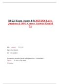 NP 235 Exam 1 &lpar;units 1-3&rpar; 2025&sol;2026 Latest Questions & 100&percnt; Correct Answers Graded A&plus;
