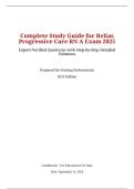 Complete Study Guide for Relias  Progressive Care RN A Exam2025  Expert-Verified Questions with Step-by-Step Detailed  Solutions