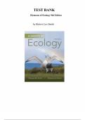 Elements of Ecology &lpar;9th Edition&comma; Thomas M&period; Smith&rpar; &ndash; Complete Test Bank Chapters 1&ndash;27