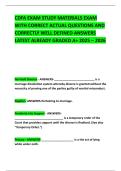 CDFA EXAM STUDY MATERIALS EXAM WITH CORRECT ACTUAL QUESTIONS AND CORRECTLY WELL DEFINED ANSWERS LATEST ALREADY GRADED A&plus; 2025 &ndash; 2026