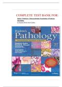 TEST BANK- Rubin's Pathology&colon; Clinicopathologic Foundations of Medicine 7th Edition &lpar; Strayer & Rubin&comma;2024&rpar; Latest Edition &vert;&vert; All Chapters&comma; 1-34