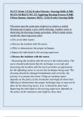 NU272 Week 5 EAQ Evolve Elsevier&colon; Nursing Skills &lpar;UMB NU272 NURS272 NU 272 Applying Nursing Process &lpar;UMB UMass Boston&comma; Summer 2025&rpar; - EAQ Evolve Nursing Skills