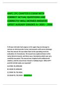 AAPC CPC CHAPTER 8 EXAM WITH CORRECT ACTUAL QUESTIONS AND CORRECTLY WELL DEFINED ANSWERS LATEST ALREADY GRADED A&plus; 2025 &ndash; 2026