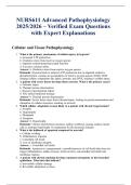 NURS611 Advanced Pathophysiology 2025&sol;2026 &ndash; Verified Exam Questions with Expert Explanations