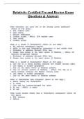 Relativity Certified Pro and Review Exam&colon; Questions & Answers Study Guide