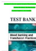 Test Bank for Basic & Applied Concepts of Blood Banking and Transfusion Practices &ndash; 5th Edition by Paula Howard &vert; Verified MCQs&comma; Clinical Scenarios & Chapter-Based Review