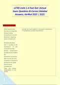 LETRS Units 1-4 Post-Test &vert;Actual Exam Questions & Correct Detailed Answers&comma; Verified 2025 &vert; 2025&period;
