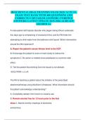 HESI Mental Health Entry Exam 2025&sol;2026 &vert; 400 Questions with Correct Verified Answers &vert; Updated Test Bank &vert; Graded A&plus;