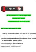 OB HESI Maternity Exam Version 6 &vert; 54 Questions & Answers &vert; Updated 2025&sol;2026 &vert; 100&percnt; Pass Guarantee