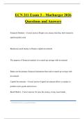 ECN 211 Exam 3 &ndash; Marburger 2026 Questions and Answers