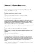 National PSI Broker Exam prep NEWEST 2025&sol;2026 ACTUAL EXAM COMPLETE QUESTIONS AND CORRECT DETAILED ANSWERS &lpar;VERIFIED ANSWERS&rpar; &vert;ALREADY GRADED A&plus;&vert;&vert;BRAND NEW&excl;&excl;