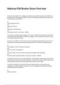 National PSI Broker Exam Post test NEWEST 2025&sol;2026 ACTUAL EXAM COMPLETE QUESTIONS AND CORRECT DETAILED ANSWERS &lpar;VERIFIED ANSWERS&rpar; &vert;ALREADY GRADED A&plus;&vert;&vert;BRAND NEW&excl;&excl;