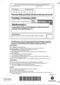 Pearson Edexcel IAL  May WFM01 01 Mathematics FP1&colon; Further Pure Mathematics 1 YEAR 2025&period;
