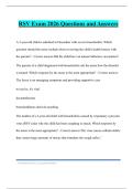 Respiratory syncytial virus Bundled Tests 2026 Questions and Answers