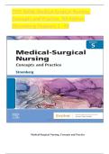 Medical-Surgical Nursing&colon; Concepts & Practice 5th Edition Test Bank &vert; Holly K&period; Stromberg &vert; Verified Questions & Answers &vert; Latest Update 2025&sol;2026