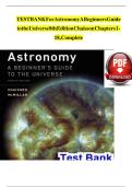 Test Bank For Astronomy A Beginners Guide to the Universe 7th edition by Chaisson