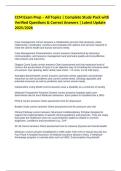 CCM Exam Prep &ndash; All Topics &vert; Complete Study Pack with Verified Questions & Correct Answers &vert; Latest Update 2025&sol;2026