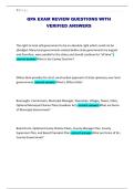 QPA EXAM REVIEW QUESTIONS WITH VERIFIED ANSWERS