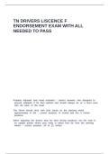 TN DRIVERS LICENSE F ENDORSEMENT PACKAGE BUNDLE
