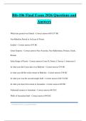 Bib-106 Final Exam 2026 Questions and Answers
