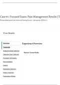 Tanner Bailey &ndash; Pain Management Focused Exam &lpar;Shadow Health&rpar; &ndash; Transcript and Clinical Notes