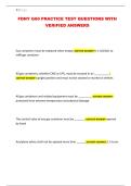 FDNY G60 PRACTICE TEST QUESTIONS WITH VERIFIED ANSWERS