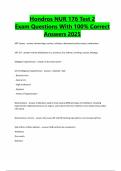 Hondros NUR 176 Test 2 Exam Questions With 100&percnt; Correct Answers 2025