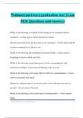 Walmart pathways graduation test Exam 2026 Questions and Answers