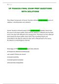 UF PHA6936 FINAL EXAM PREP QUESTIONS WITH SOLUTIONS