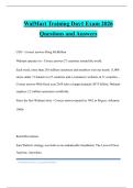 WalMart Training Day1 Exam 2026 Questions and Answers