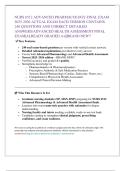 NURS 6512 ADVANCED PHARMACOLOGY FINAL EXAM   2025-2026 ACTUAL EXAM EACH VERSION CONTAINS 240 QUESTIONS AND CORRECT DETAILED ANSWERS&sol;ADVANCED HEALTH ASSESSMENT FINAL EXAM&vert;ALREADY GRADED A&plus;&vert;&vert;BRAND NEW&excl;&excl; 
