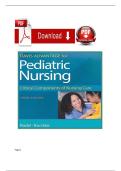 Test Bank For Davis Advantage for Pediatric Nursing&colon; Critical Components of Nursing Care&comma; 3rd Edition by Rudd&comma; Consists Of 22 Complete Chapters&comma; ISBN&colon; 978-1719645706
