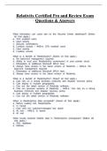 Relativity Certified Pro and Review Exam&colon; Questions & Answers Study Guide