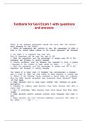 Testbank for Geri Exam 1 with questions and answers