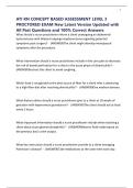 ATI RN CONCEPT BASED ASSESSMENT LEVEL 3 PROCTORED EXAM New Latest Version Updated with All Past Questions and 100&percnt; Correct Answers
