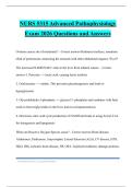NURS 5315 Advanced Pathophysiology Exam 2026 Questions and Answers