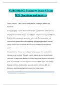 NURS 5315 GI Module 9&comma; exam 5 Exam 2026 Questions and Answers