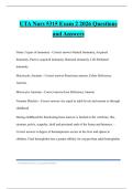 UTA Nurs 5315 Exam 2 2026 Questions and Answers