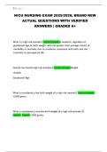 NICU Nursing Exam 2025&sol;2026&colon; Verified Questions and Answers Study Guide