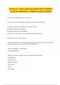 NURN 155 - FINAL EXAM QUESTIONS WITH CORRECT DETAILED ANSWERS A&plus; VERIFIED 100&percnt; LATEST VERSION