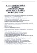 ATI CAPSTONE MATERNAL  NEWBORN  ASSESSMENT&lpar;LATEST  VERSION&rpar;WITH VERIFIED  ANSWERS 2025&sol;2026 