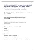 Fl Alf Core Training TEST New Latest Version Updated with All Past Questions and 100&percnt; Correct Answers&sol; Alf Core Exam Florida 2025 &lpar;Brand New&rpar;