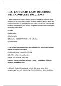 HESI EXIT 6 ICHS EXAM QUESTIONS WITH COMPLETE SOLUTIONS