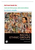 full test bank for  racial and ethnic groups&comma; 16th &lpar;rental edition&rpar;  by richard t&period; schaeffer 